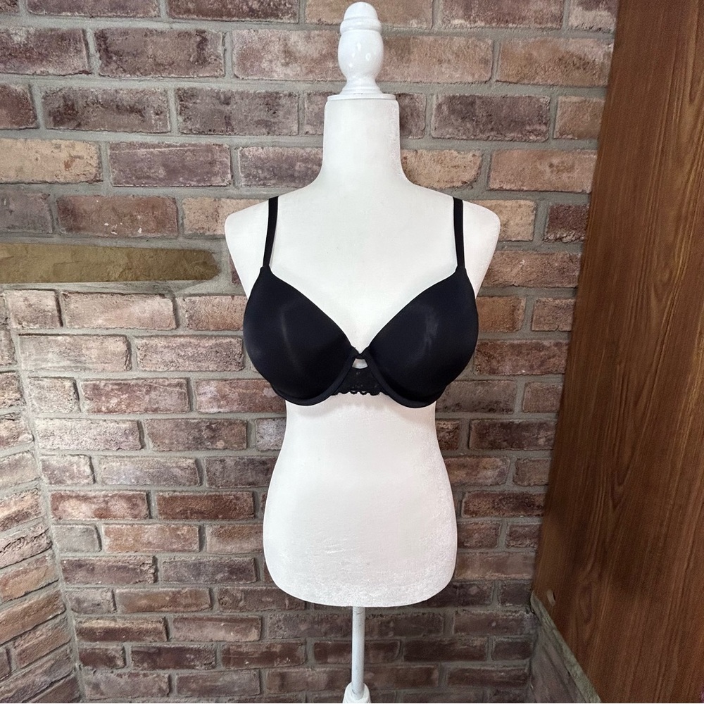 Maidenform Women's Full Coverage T-Shirt Bra Set - Black/Leopard Print - Picture 7 of 15
